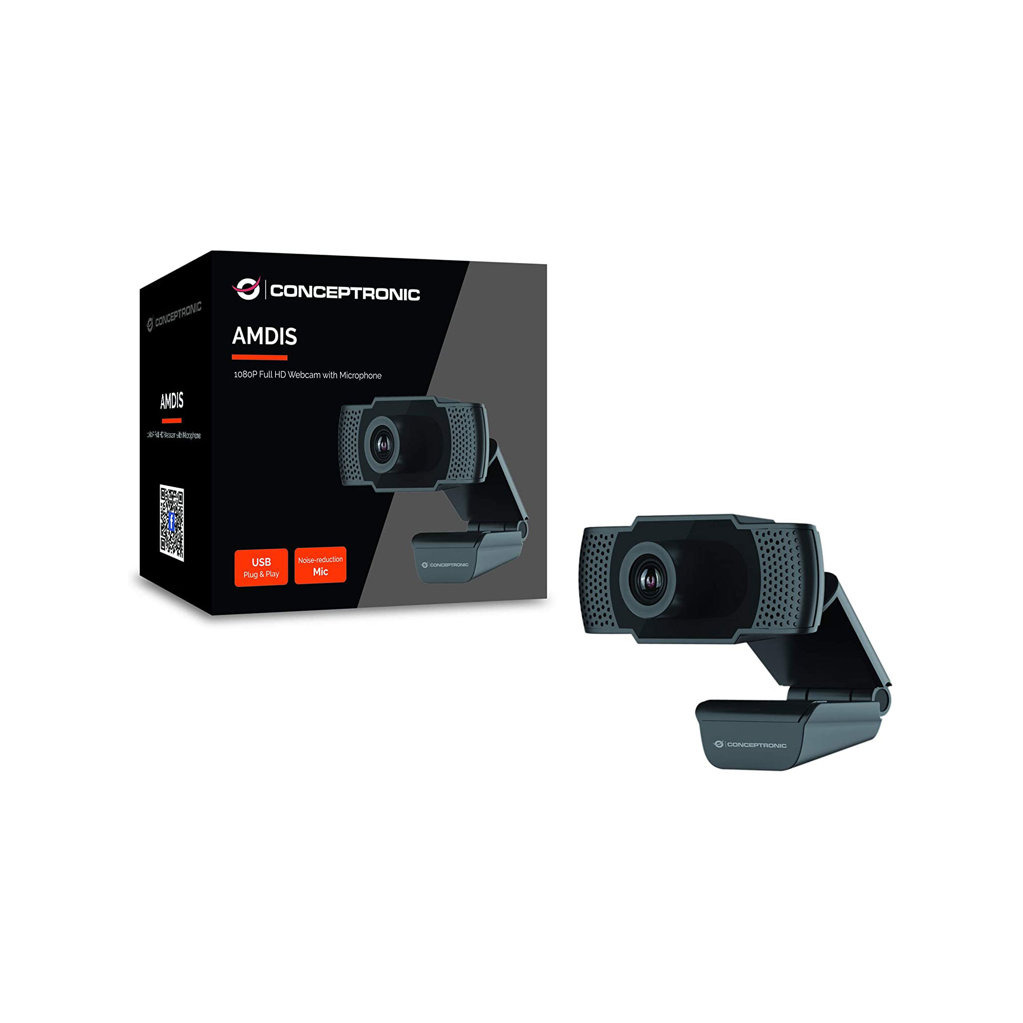 Conceptronic AMDIS01B - Full HD Webcam Neuware